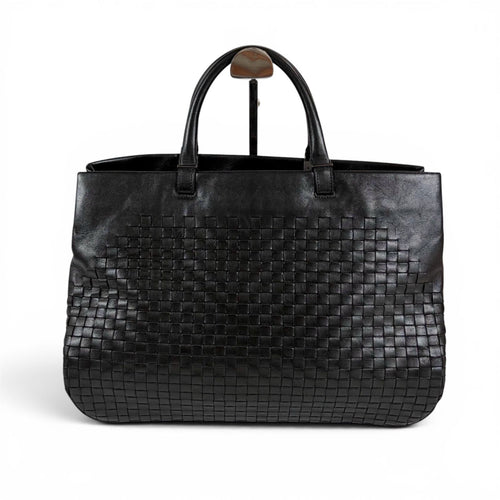 Bottega Veneta Intrecciato Leather Tote 2-Way Shoulder Bag Black Business — view 2