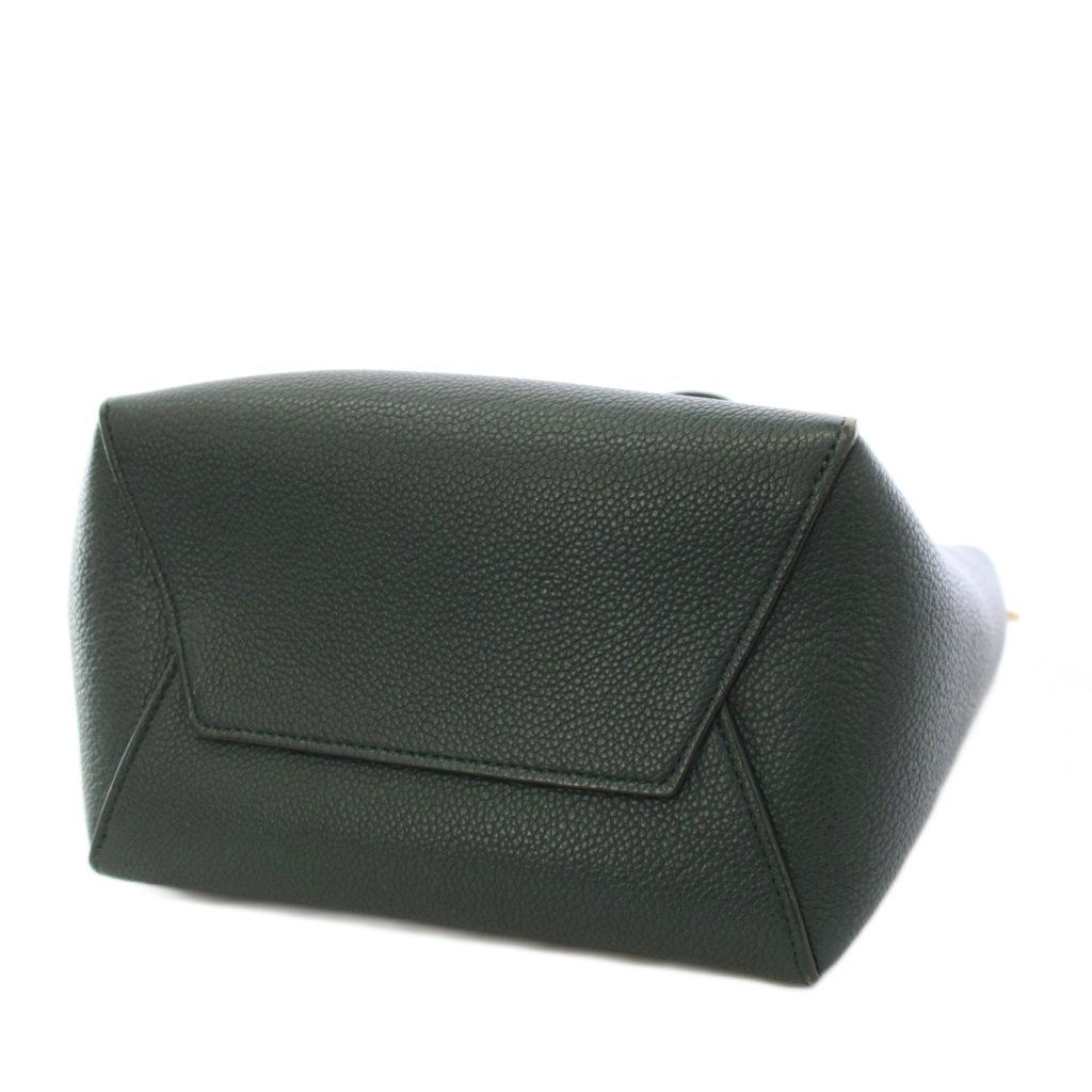 Celine Sangle Small Bucket Bag Leather Green TK 36 OH — view 5
