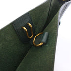 Celine Sangle Small Bucket Bag Leather Green TK 36 OH — view 8