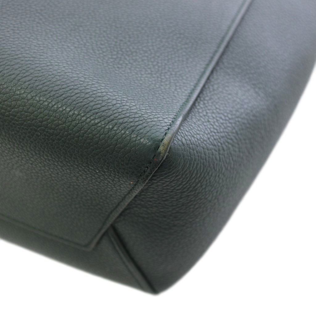 Celine Sangle Small Bucket Bag Leather Green TK 36 OH — view 7