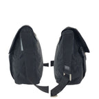 Prada Tessuto Black Silver Nylon Leather Shoulder — view 8