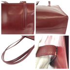 Prada Spazzolato Winered Bordeaux Patent Leather Shoulder — view 6