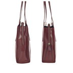 Prada Spazzolato Winered Bordeaux Patent Leather Shoulder — view 8