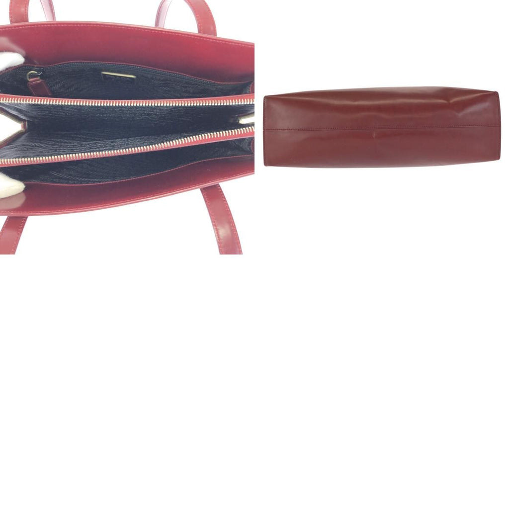 Prada Spazzolato Winered Bordeaux Patent Leather Shoulder — view 9