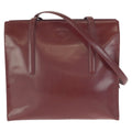 Prada Spazzolato Winered Bordeaux Patent Leather Shoulder