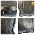 Loewe Anagram Black Gold Leather Boston — view 6