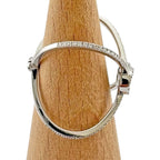 Gucci Italy GG Running Ring 18k White Gold Diamond — view 6