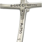 Gucci Italy GG Running Ring 18k White Gold Diamond — view 7