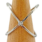 Gucci Italy GG Running Ring 18k White Gold Diamond — view 4