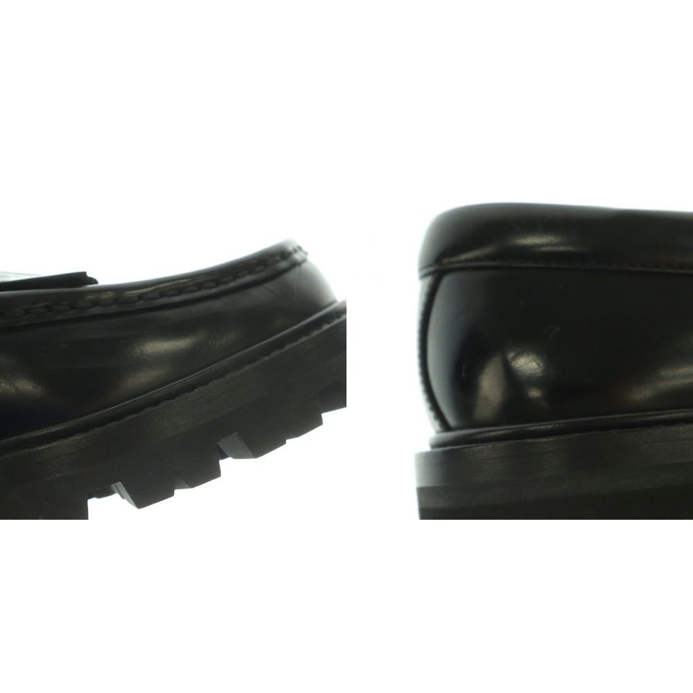 Celine with Triomphe Chain Margaret Loafers Leather 38 Black — view 9