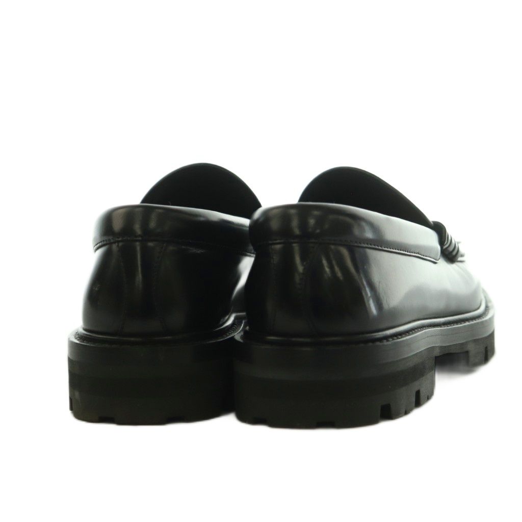 Celine with Triomphe Chain Margaret Loafers Leather 38 Black — view 5