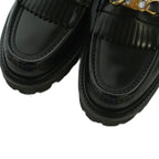 Celine with Triomphe Chain Margaret Loafers Leather 38 Black — view 3