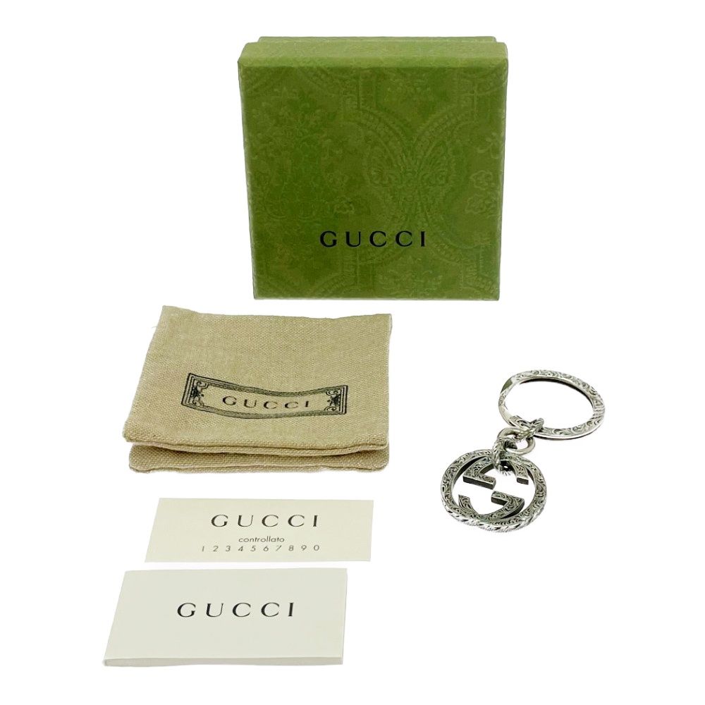 Gucci Silver Interlocking Arabesque