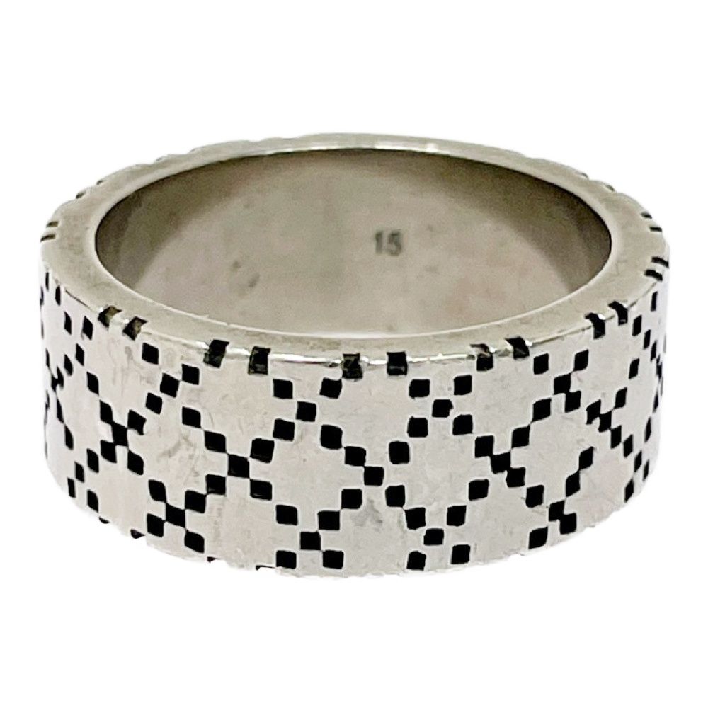 Gucci Silver Diamantissima Sherry Line Ring — view 5