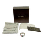 Gucci Silver Diamantissima Sherry Line Ring