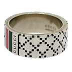 Gucci Silver Diamantissima Sherry Line Ring — view 4