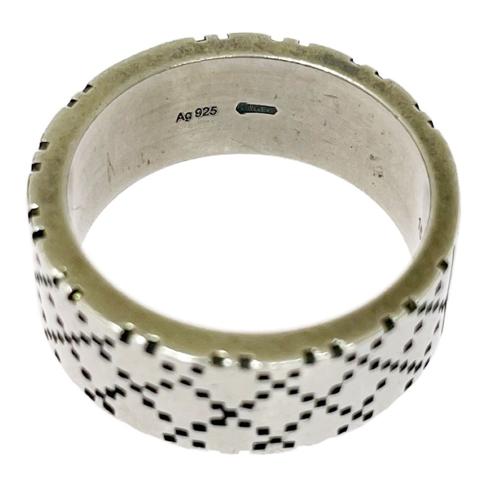 Gucci Silver Diamantissima Sherry Line Ring — view 8