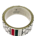 Gucci Silver Diamantissima Sherry Line Ring — view 7