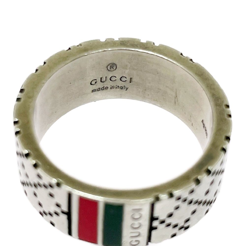 Gucci Silver Diamantissima Sherry Line Ring — view 7