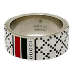 Gucci Silver Diamantissima Sherry Line Ring — view 2