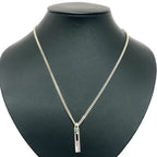 Gucci Silver Logo Plate Necklace — view 2