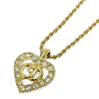 Dior Heart CD Logo Necklace Gold — view 5