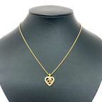 Dior Heart CD Logo Necklace Gold — view 2