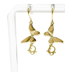 Dior Swing Butterfly Earrings Gold — view 2