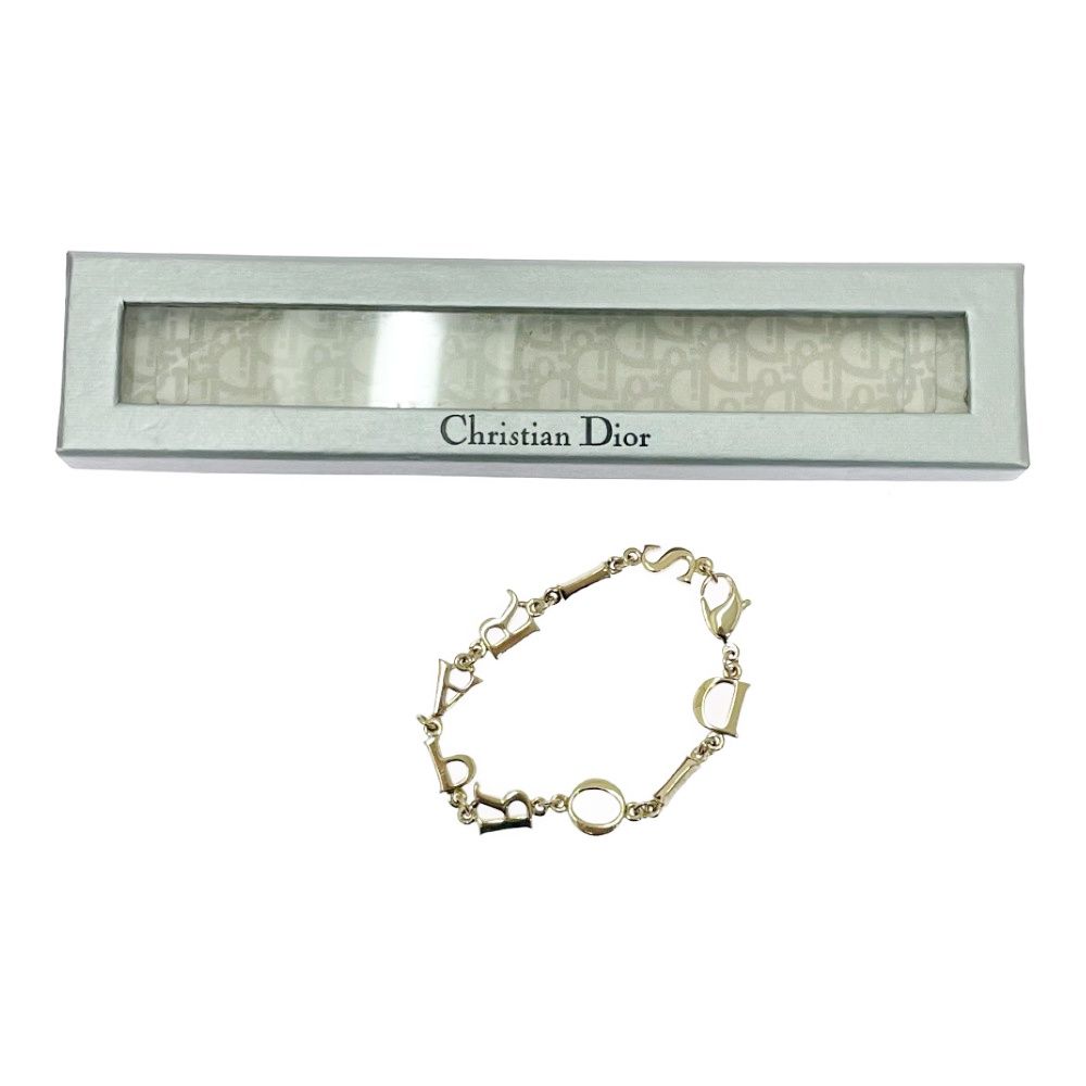 Dior Logo Bracelet Gold