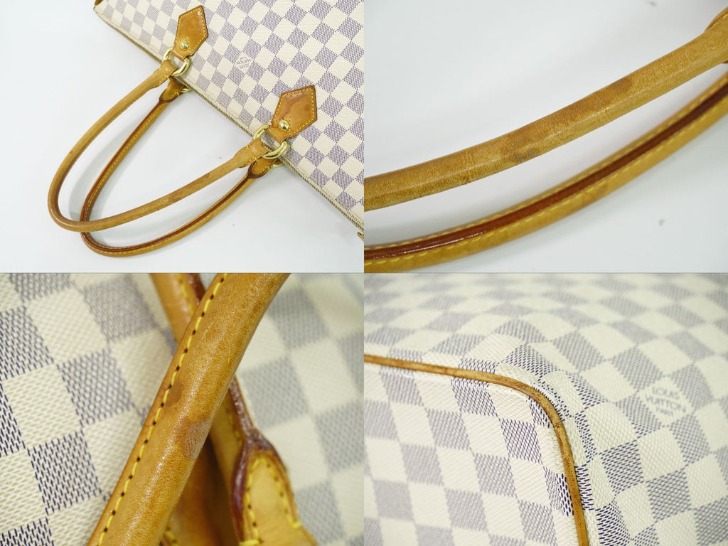 Louis Vuitton LV Saleya MM Damier Azur Shoulder Bag Tote White — view 6