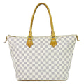 Louis Vuitton LV Saleya MM Damier Azur Shoulder Bag Tote White