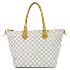 Louis Vuitton LV Saleya MM Damier Azur Shoulder Bag Tote White