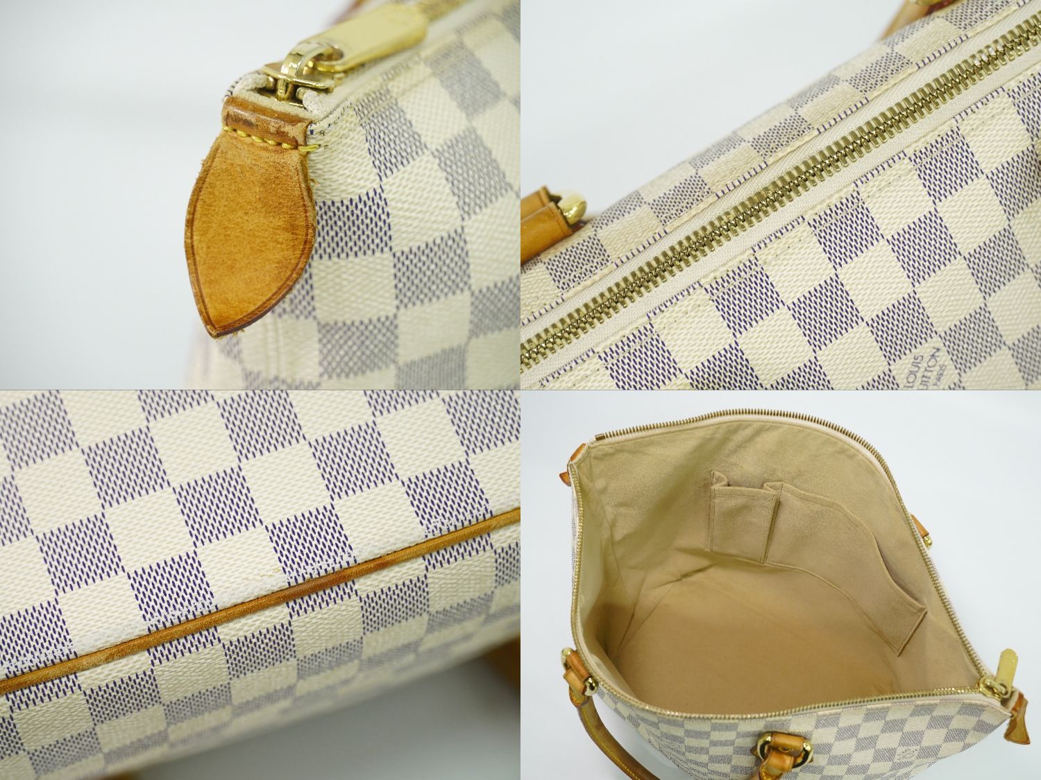 Louis Vuitton LV Saleya MM Damier Azur Shoulder Bag Tote White — view 7