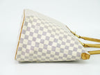 Louis Vuitton LV Saleya MM Damier Azur Shoulder Bag Tote White — view 4