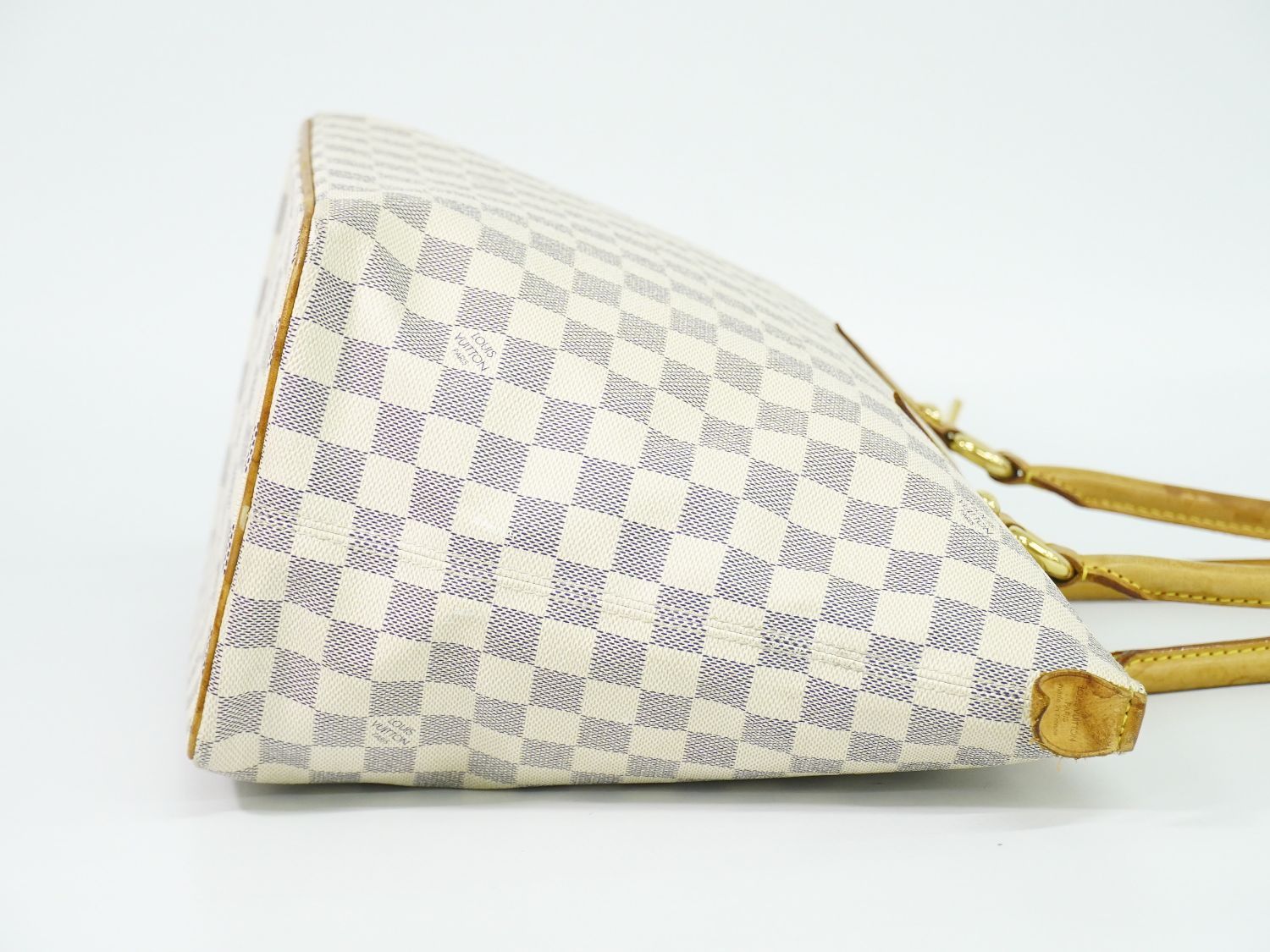 Louis Vuitton LV Saleya MM Damier Azur Shoulder Bag Tote White — view 4