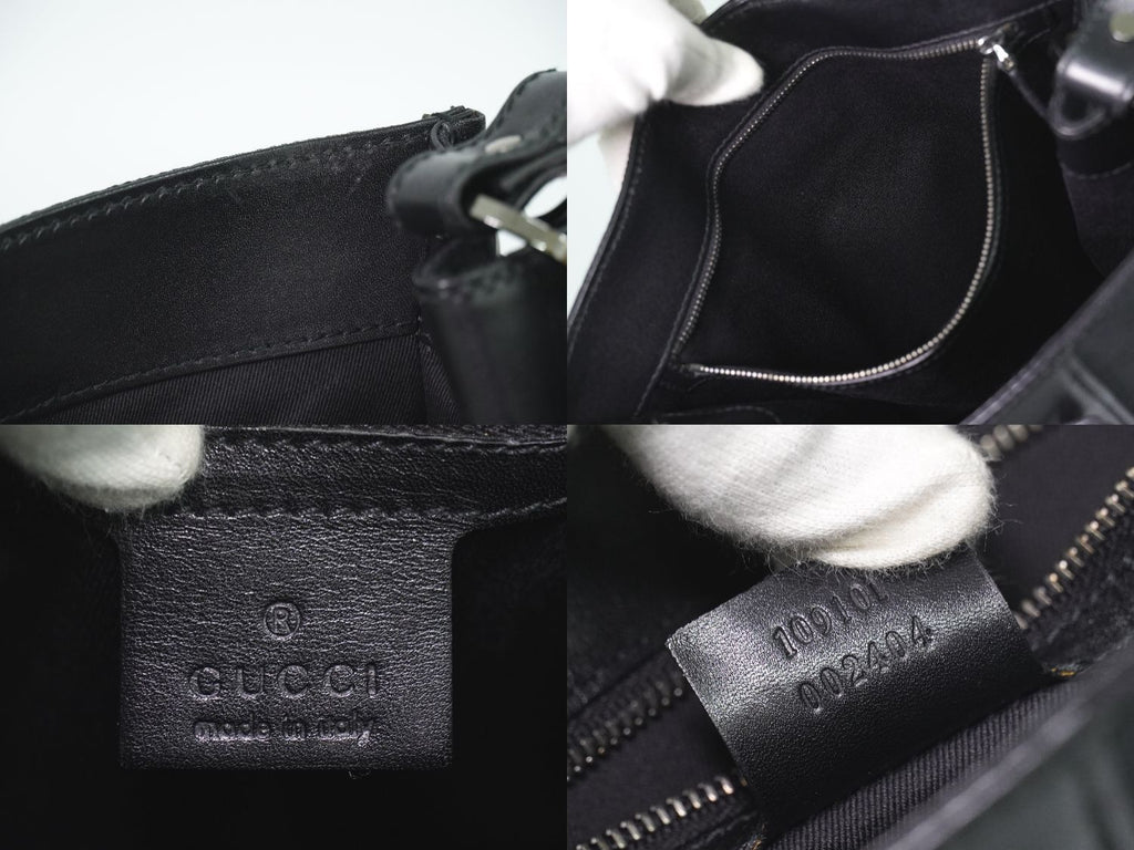 Gucci GG Canvas Shoulder Bag Black — view 9