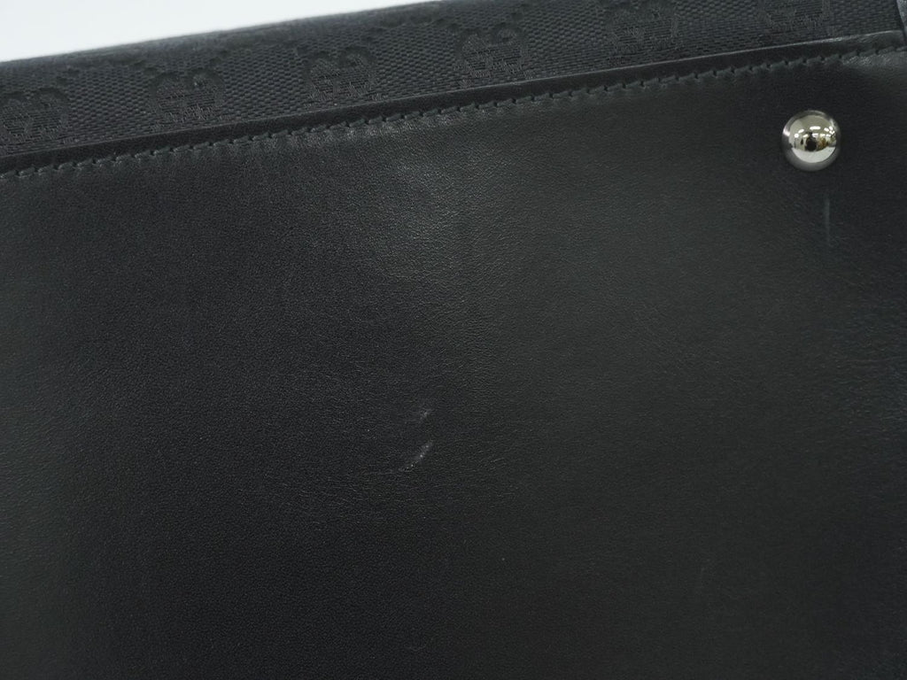Gucci GG Canvas Shoulder Bag Black — view 7
