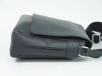 Louis Vuitton LV Roman MM Taiga Leather Shoulder Bag Boreal Dark Navy — view 4