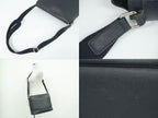 Louis Vuitton LV Roman MM Taiga Leather Shoulder Bag Boreal Dark Navy — view 6