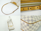 Louis Vuitton LV Siracusa PM Damier Azur Shoulder Bag Pochette White Gray — view 6