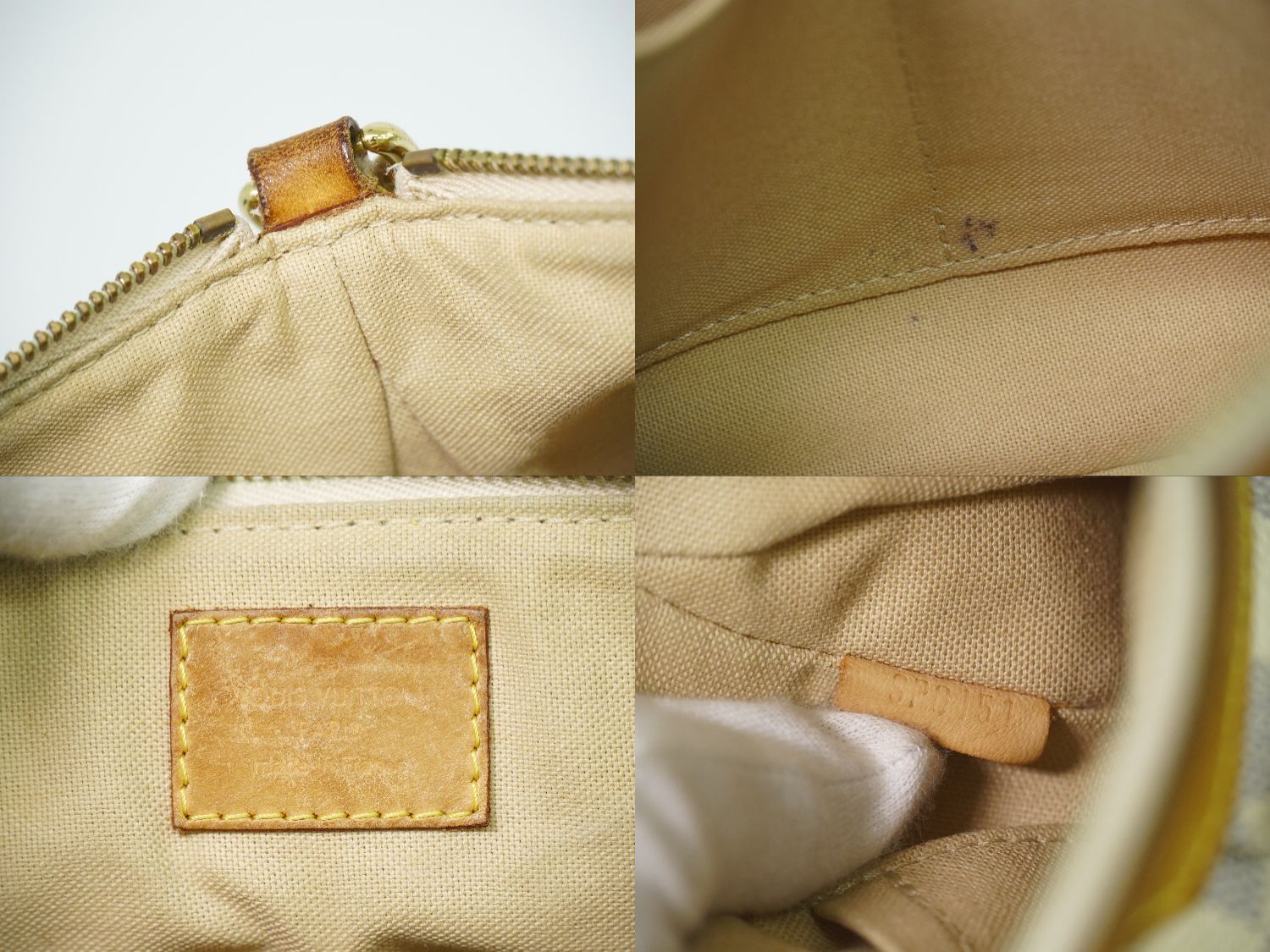Louis Vuitton LV Siracusa PM Damier Azur Shoulder Bag Pochette White Gray — view 9
