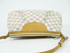 Louis Vuitton LV Siracusa PM Damier Azur Shoulder Bag Pochette White Gray — view 5
