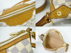 Louis Vuitton LV Siracusa PM Damier Azur Shoulder Bag Pochette White Gray — view 7