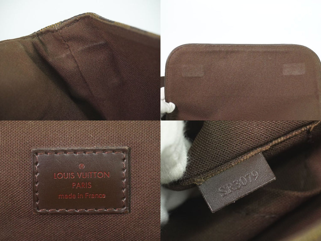Louis Vuitton LV Brooklyn MM Damier Ebene Shoulder Bag Brown — view 9