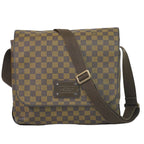 Louis Vuitton LV Brooklyn MM Damier Ebene Shoulder Bag Brown