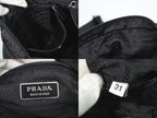 Prada Nylon Shoulder Bag Pochette Black — view 9