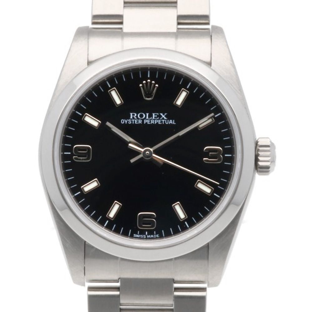 Rolex Oyster Perpetual Watch Stainless Steel Automatic Winding Overhauled Number