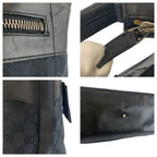 Gucci Black Silver GG Canvas Leather 001 Shoulder — view 6