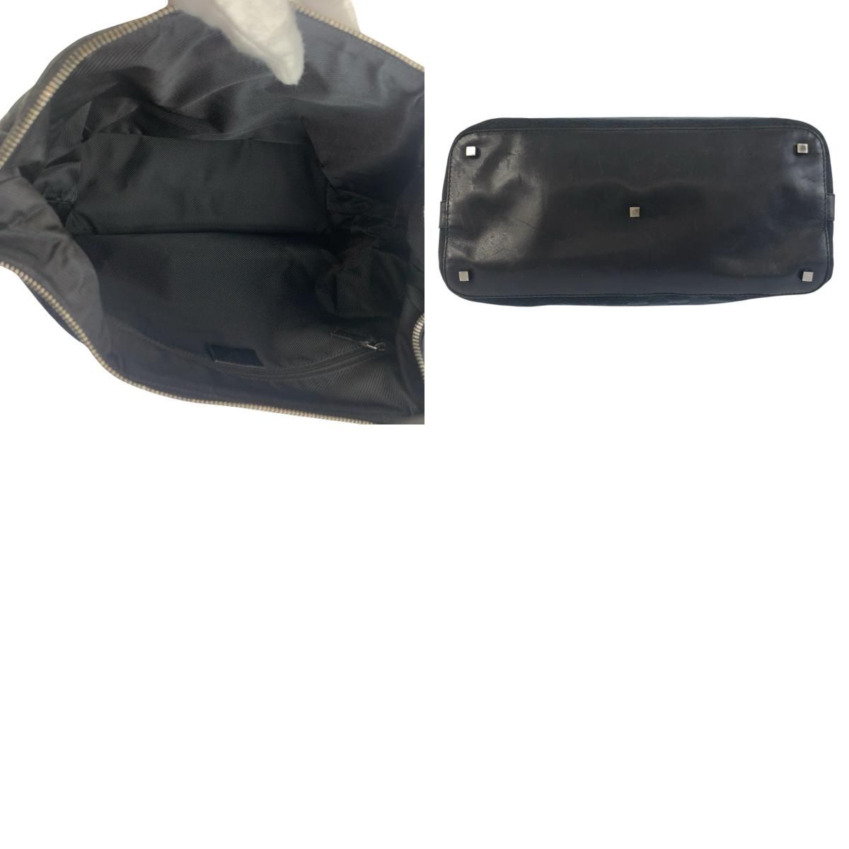 Gucci Black Silver GG Canvas Leather 001 Shoulder — view 9