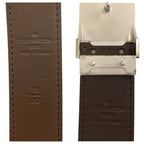 Louis Vuitton Damier Ceinture Carre Brown Silver Belt — view 3